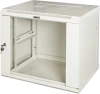 Шкаф коммутационный Lanmaster PRO (TWT-CBWPG-9U-6X8-GY) настенный 9U 600x800мм пер.дв.стекл 60кг серый 700мм 25.8кг 502мм IP20 металл