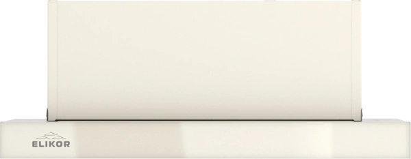 Вытяжка встраиваемая Elikor Интегра Glass 45Н-400-В2Д нержавеющая сталь/стекло бежевое управление: кулисные переключатели (1 мотор)