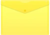 Конверт на кнопке Бюрократ Economy -PK100YEL A4 пластик 0.10мм желтый