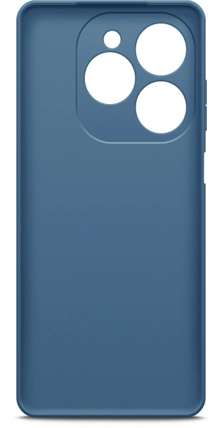 Чехол (клип-кейс) BoraSCO для Tecno Spark 20/20C/Go 2024/Pop 8 Microfiber Case синий (72677)