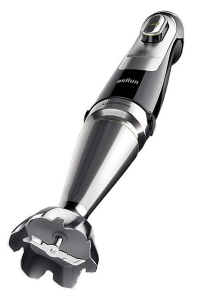 Блендер погружной Braun MQ9135XI черный/серебристый