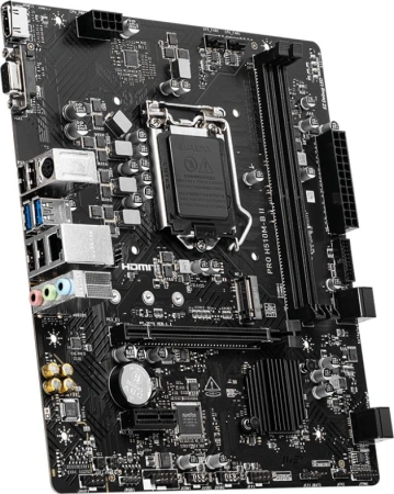 Материнская плата MSI PRO H510M-B II (10Gen only) Soc-1200 Intel H470 2xDDR4 mATX AC`97 8ch(7.1) GbLAN+VGA+HDMI