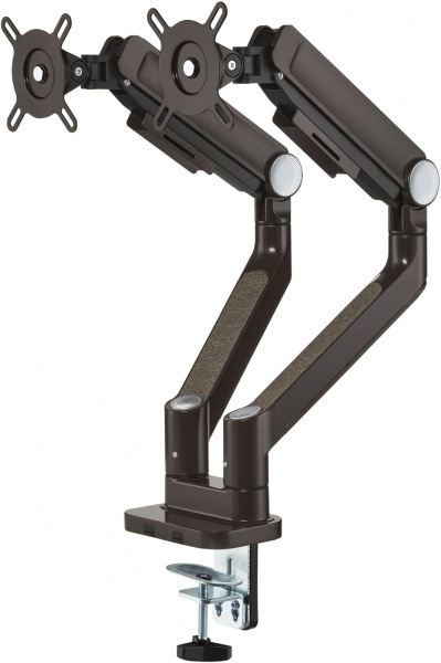 Кронштейн для мониторов Ultramounts UM733BR черный/коричневый 17"-32" макс.8кг крепление к столешниц