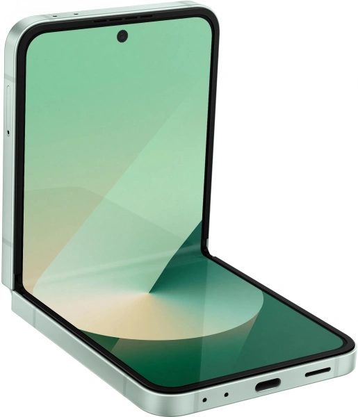 Смартфон Samsung SM-F741B Galaxy Z Flip 6 256Gb 12Gb мятный раскладной 3G 4G 1Sim 6.7" 1080x2640 Android 14 50Mpix 802.11 a/b/g/n/ac/ax NFC GPS GSM900/1800 GSM1900 TouchSc Protect