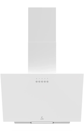 Вытяжка каминная Lex Moza 450 белый управление: кнопочное (1 мотор)