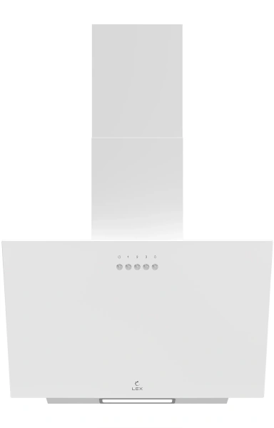 Вытяжка каминная Lex Moza 450 белый управление: кнопочное (1 мотор)