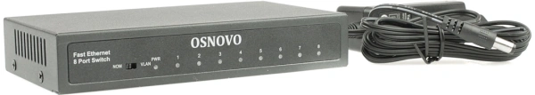 Коммутатор Osnovo SW-10800 2xКомбо(1000BASE-T/SFP) неуправляемый