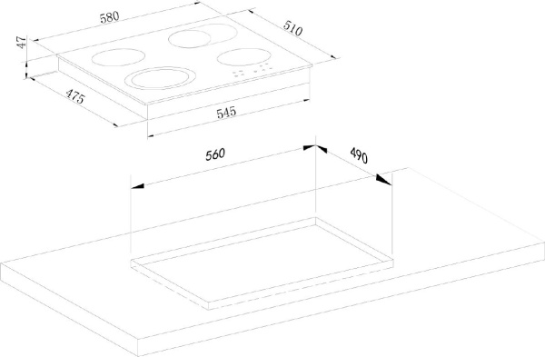 Варочная поверхность Weissgauff HV 642 BA черный