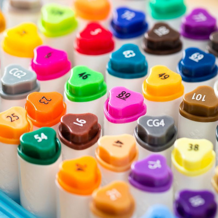 Набор маркеров для скетчинга Deli EC187-36 ColoRun 11мм 150мм трехгр. двойной пиш. наконечник 1-5мм