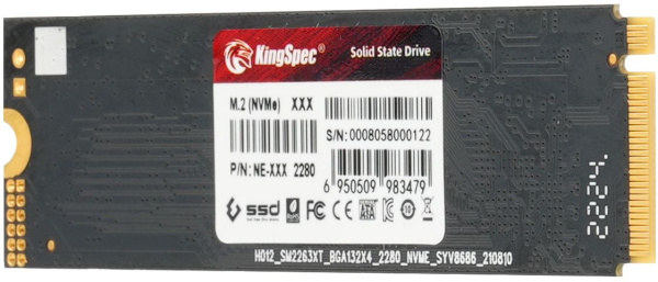 Накопитель SSD Kingspec PCIe 3.0 x4 2TB NE-2TB M.2 2280