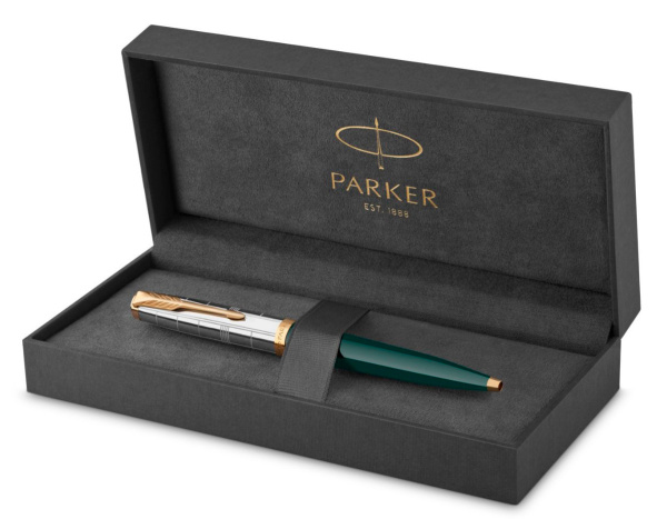 Ручка шариков. Parker 51 Premium (CW2169076) Forest Green GT M черн. черн. подар.кор.