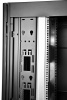 Шкаф серверный ЦМО (ШТК-СП-42.6.10-44АА-9005) напольный 42U 600x990мм пер.дв.перфор. задн.дв.перфор. 2 бок.пан. направл.под закл.гайки 1350кг черный 690мм 139кг 120град. 1950мм IP20 сталь с силовыми розетками укомплектованный
