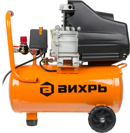 Компрессор поршневой Вихрь КМП-230/24 масляный 230л/мин 24л 1600Вт оранжевый/черный