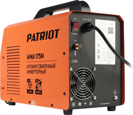 Сварочный полуавтомат Patriot WMA 175 M инвертор MIG-MAG/ММА 6.7кВт