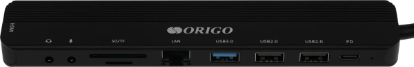 Разветвитель USB-C Origo OU3350SNPD 3порт. черный (OU3350SNPD/A1A)