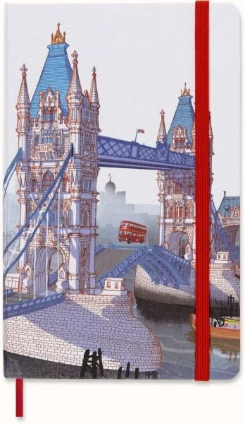 Блокнот Moleskine LIMITED EDITION I AM LONDON LEQP060IAMLO Large 130х210мм 240стр. слоновая кость страницы линейка твердая обложка белый
