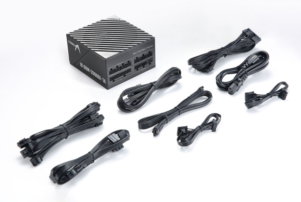 Блок питания Formula ATX 1000W VL-1000G5 MOD Gen5 80+ gold (24+4+4pin) APFC 140mm fan lt.blue LED 9xSATA Cab Manag RTL