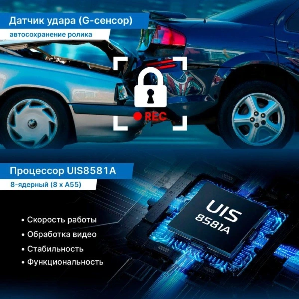 Видеорегистратор TrendVision aMirror 15 Android UNIVERSE черный 1080x1920 1080p 140гр. GPS внутренняя память:64Gb UIS8581A