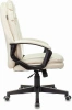 Кресло руководителя Бюрократ CH-868N слоновая кость OR-10 эко.кожа крестов. пластик