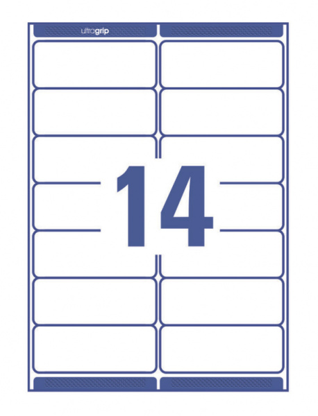 Этикетки Avery Zweckform L7163-100 A4 99.1x38.1мм 14шт на листе/70г/м2/100л./белый самоклей. универсальная