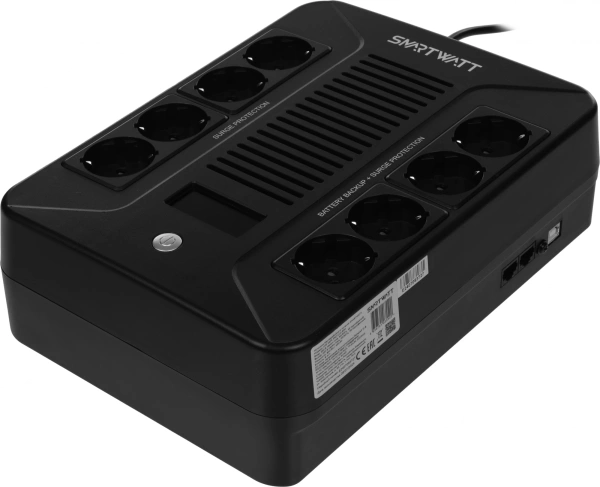 Источник бесперебойного питания Smartwatt SAFE PRO LCD 800 480Вт 480ВА черный