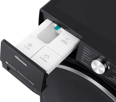 Стиральная машина Hisense WD5S1045BB пан.англ. класс: A загр.фронтальная макс.:10.5кг (с сушкой) черный инвертер
