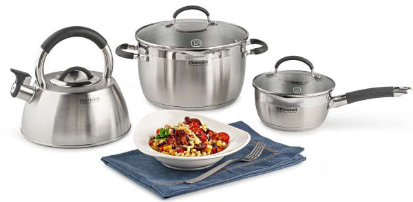 Чайник металлический Rondell Prime RDS-1300 2.8л. стальной