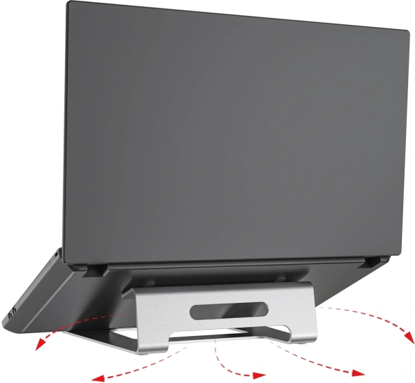 Подставка Cactus для ноутбука сереб. (CS-NB-AL)