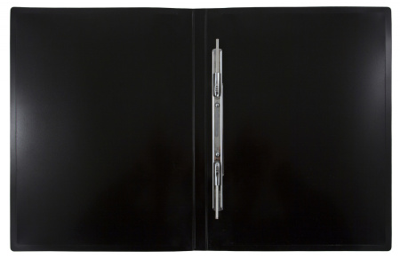 Папка метал.пруж.скоросш. Бюрократ DeLuxe DL07PBBERRY A4 пластик 0.7мм кор.27мм черничный