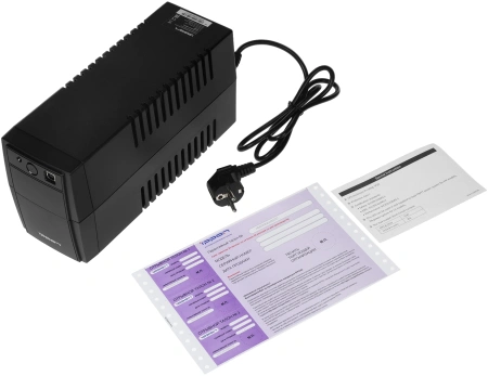 Источник бесперебойного питания Ippon Back Basic 1050 Euro 600Вт 1050ВА черный