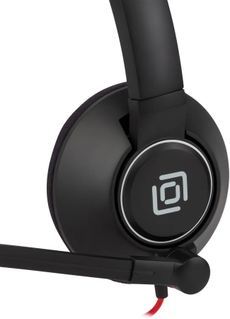 Наушники с микрофоном Оклик HS-L905 черный накладные (1978702)