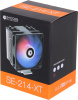 Устройство охлаждения(кулер) ID-Cooling SE-214-XT Soc-AM4/1151/1200/1700 4-pin 16-27dB Al+Cu 180W 810gr LED Ret
