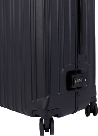 Чемодан Piquadro PQ-LM (BV4427PQLM/NO) 46x68x26.5см 67л. 4.63кг. поликарбонат/натур.кожа черный матов.