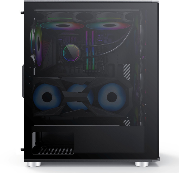 Корпус Formula V-LINE 7713 черный без БП ATX 3x120mm 6x140mm 2xUSB2.0 1xUSB3.0 audio bott PSU