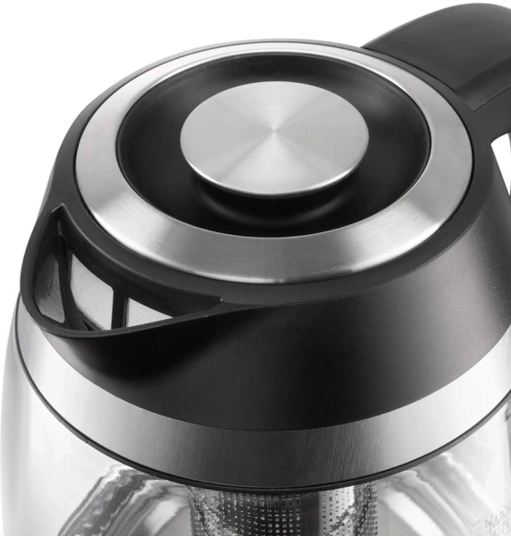 Чайник электрический Редмонд KG227 1.7л. 2200Вт черный корпус: пластик/стекло