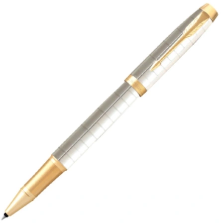 Ручка роллер Parker IM Premium T318 (CW2143646) Pearl GT F черн. черн. подар.кор.