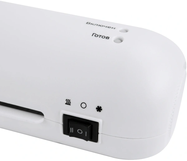 Ламинатор Heleos ЛМА4МБ 6 в одном белый/черный (ЛМА4МБ) A4 (75-150мкм) 32см/мин (2вал.) хол.лам. лам.фото