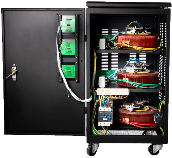 Стабилизатор напряжения Ресанта АСН-20000/3-ЭМ трехфазный черный (63/4/6)