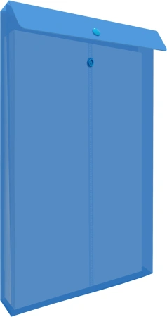 Конверт на кнопке Бюрократ -PK870 A4 вертик. расшир. пластик 0.18мм ассорти