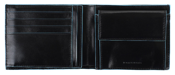 Кошелек мужской Piquadro Blue Square PU1240B2/N черный натур.кожа