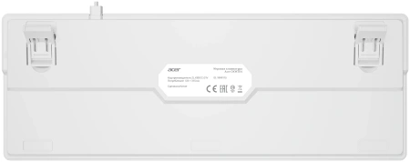 Клавиатура Acer OKW304 механическая белый USB Multimedia for gamer LED (ZL.KBDCC.01V)