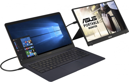 Монитор Asus 15.6" Portable MB16ACV темно-серый IPS LED 16:9 глянцевая 250cd 178гр/178гр 1920x1080 60Hz FHD USB 0.83кг