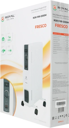 Радиатор масляный Royal Clima ROR-FR9-2000M 2000Вт белый/черный