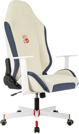 Кресло игровое A4Tech Bloody GC-830 белый с подголов. крестов. пластик белый пластик черный/белый