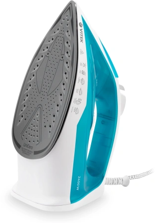 Утюг Vitek VT-8336 2400Вт белый/бирюзовый