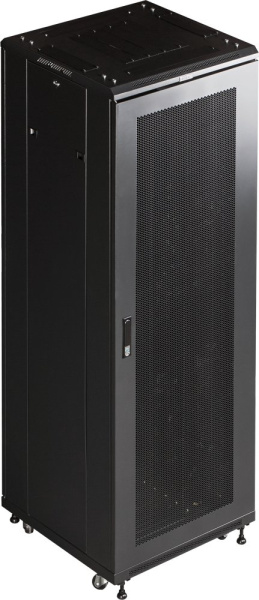 Шкаф коммутационный Lanmaster (TWT-CBB-42U-6X8-P1) напольный 42U 600x800мм пер.дв.перфор. задн.дв.пе