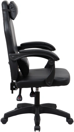 Кресло игровое Оклик Spirit черный сиденье черный с подголов. крестов. пластик черный пластик черный