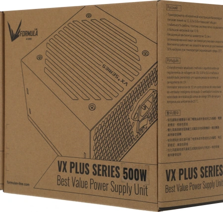 Блок питания Formula ATX 500W AC VX PLUS (20+4pin) 120mm fan 3xSATA RTL