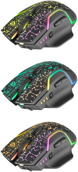 Мышь Defender Oneshot GM-067 черный оптическая 3200dpi беспров. USB 6but (52067)