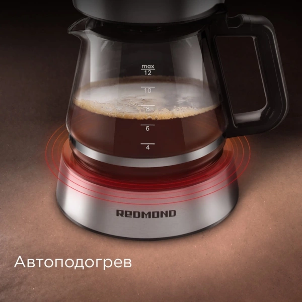 Кофеварка капельная Redmond CM700 900Вт черный